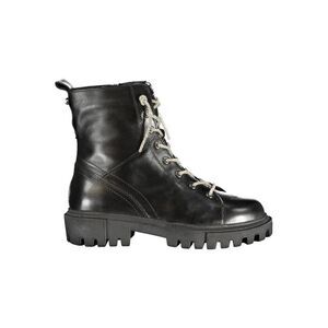 Cafenoir Black Leather Women Ankle Women's Boot